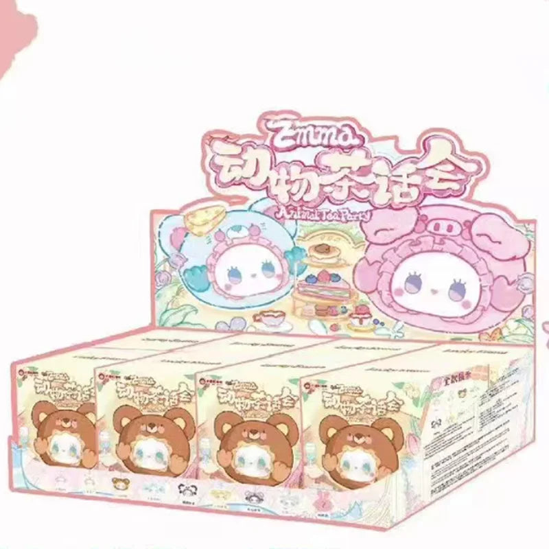Lucky Emma Animal Tea Party Vinyl Plush Blind Box Trendy Toy Cute Doll Bag Pendant Decoration Keychain Mystery Box Surprise Gift Beauty World Shop