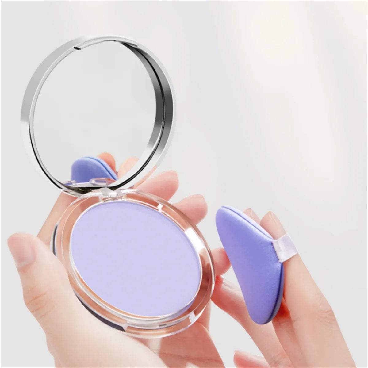1PC Candy Bella Violet Cream To Powder Skin-friendly Skin Natural Face Long Lasting Oil-controlling Contouring Powder Cosmetics Beauty World Shop