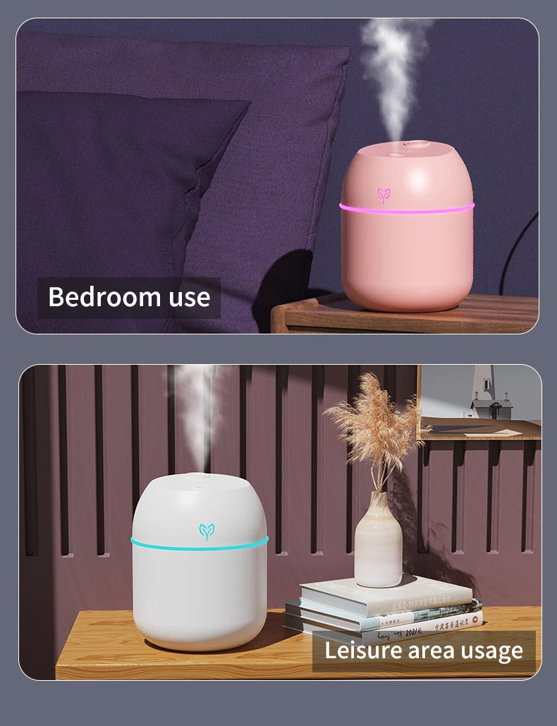 220ML big fog amount usb air humidifier Small desktop humidifier home intelligent car aromatreatment machine Beauty World Shop