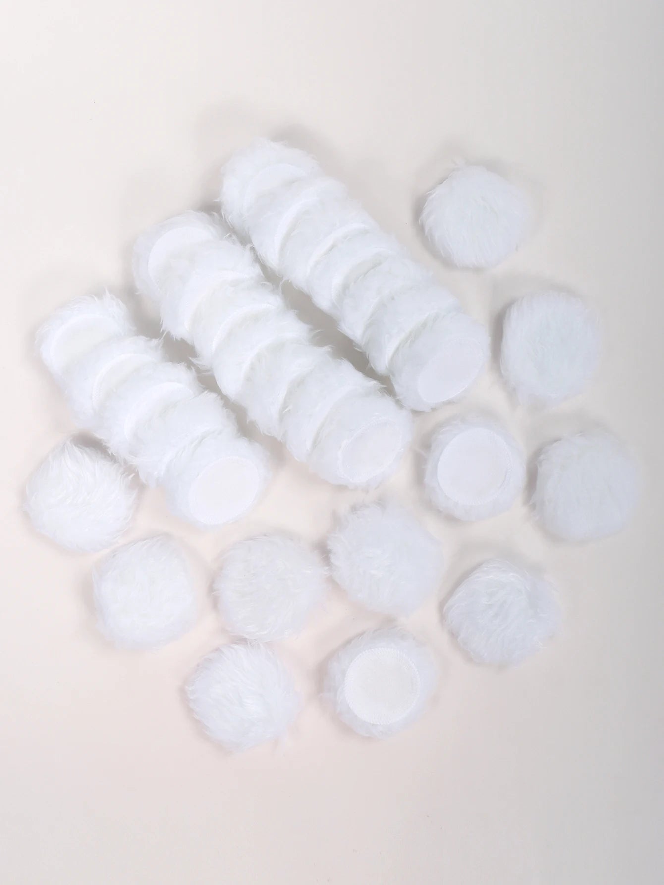 2-5-10-20Pcs Portable and Practical High-Grade White Round Powder Puff for Base and Fixing Makeup Beauty World Shop