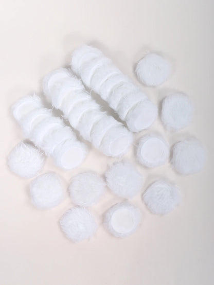 2-5-10-20Pcs Portable and Practical High-Grade White Round Powder Puff for Base and Fixing Makeup Beauty World Shop