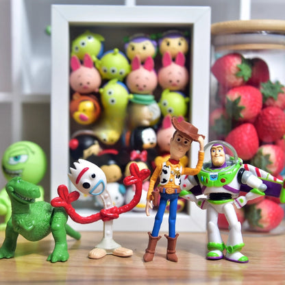 Disney Toy Story 4 Woody Buzz Lighty Forky Rex Action Figures Collection Mini Dolls Kids Toys Model for Children Gift Beauty World Shop