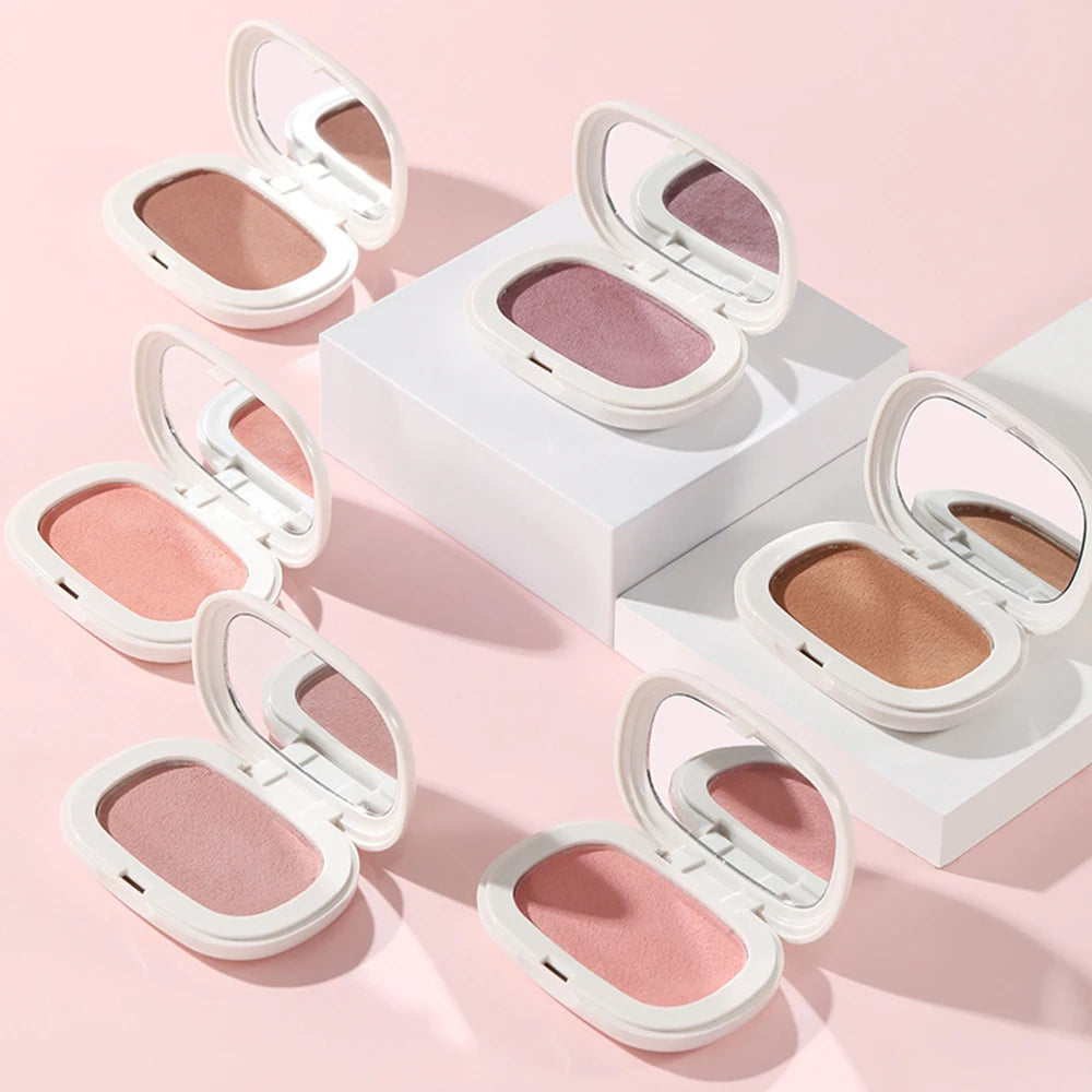 Single Color Blush Silky Texture High Color Rendering No Powder Feeling Low Saturation Long-lasting Natural Matte Blush Cream Beauty World Shop