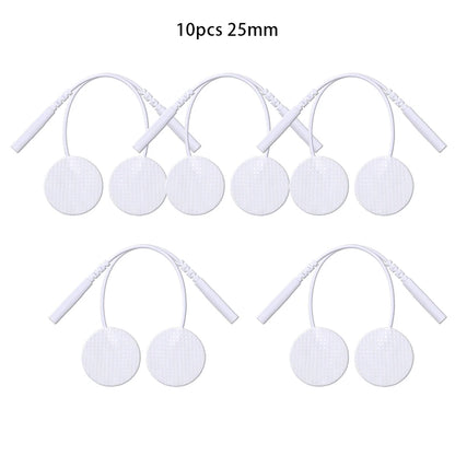 25mm Self-Adhesive Electrode Pads with Conductive Gel for EMS Electric Muscle Stimulator Pulse Massager Replacement Accessory Beauty World Shop