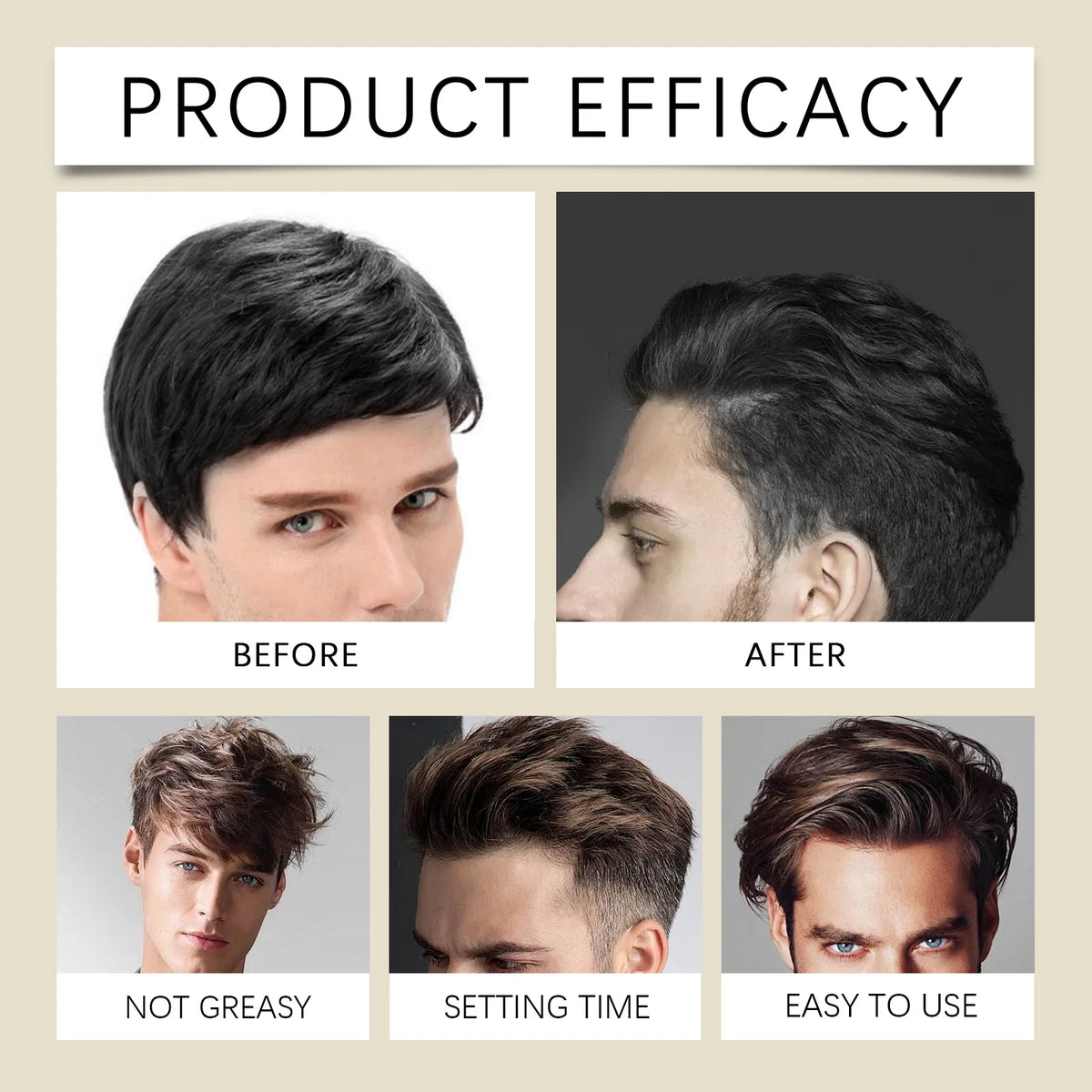 Long Lasting Stying Wax Fluffy Hair Pomade Wax Keep Hair Oil Edge Control Barbershop Tools Salon Hairdressing Mud Hair Styling Beauty World Shop
