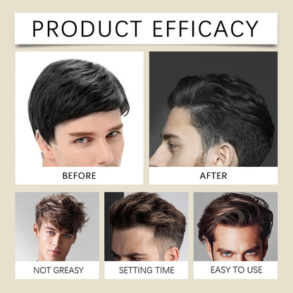 Long Lasting Stying Wax Fluffy Hair Pomade Wax Keep Hair Oil Edge Control Barbershop Tools Salon Hairdressing Mud Hair Styling Beauty World Shop