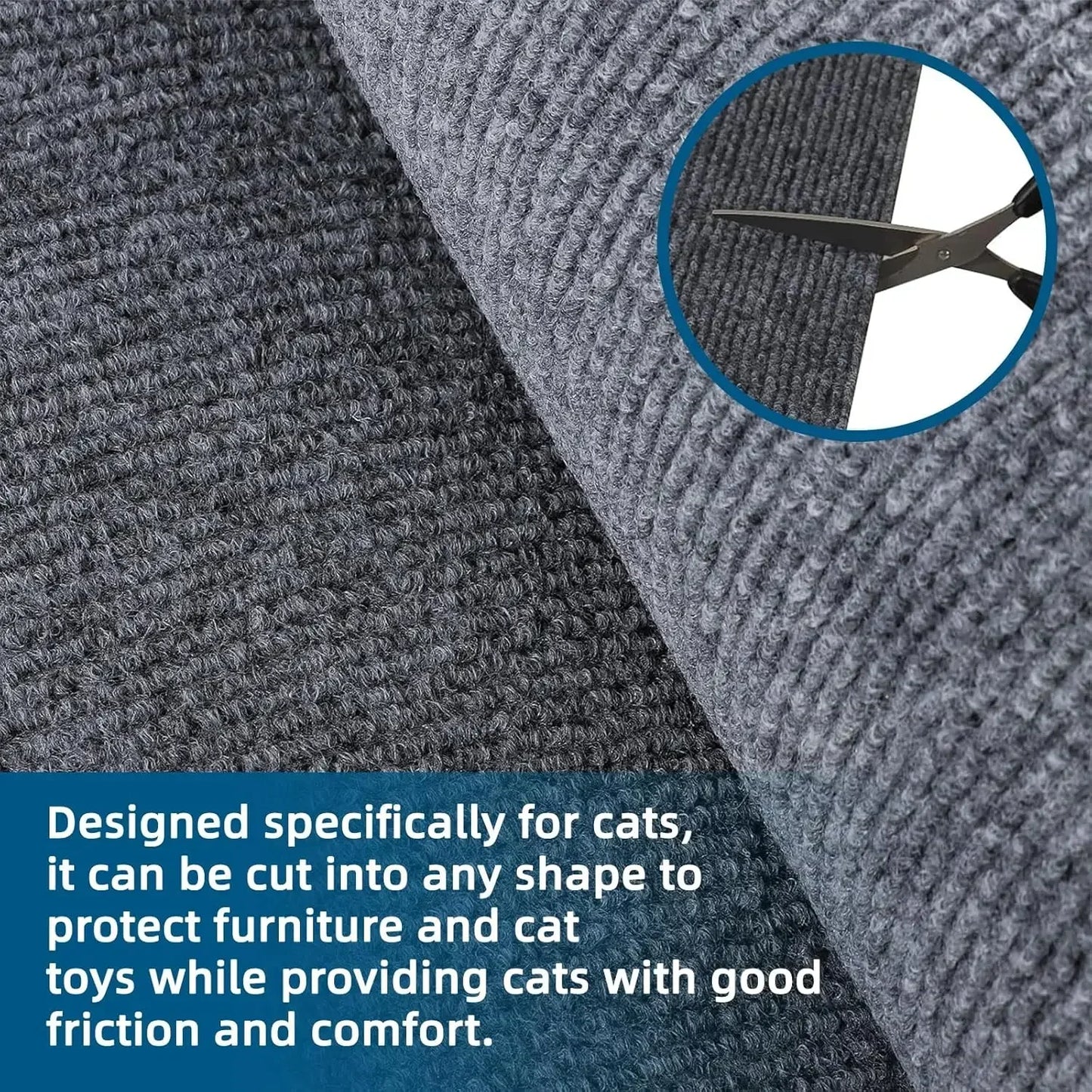Trimmable Cat Scratching Mat Cat Scratcher Sofa Tape Scratching Post Self-adhesive Carpet Cats Scratch Board Cat Accessories Beauty World Shop