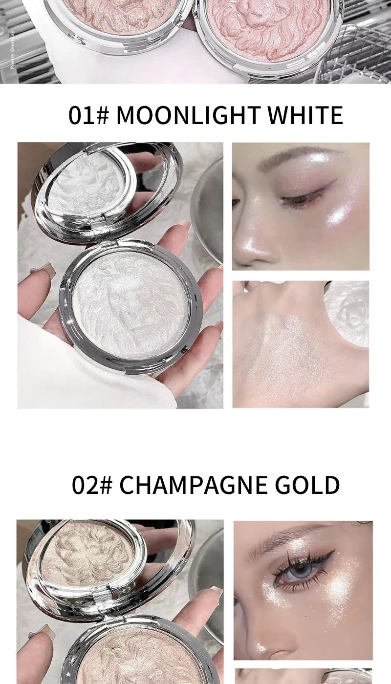 Lion Series high-gloss powder, clear and glittering, fine pearlescent luster, high-end atmosphere, high-gloss paste Beauty Trend Shop