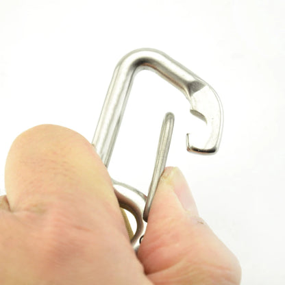 Scuba Diving Hook Stainless Steel Safety Diving Buckle Clip Camping Carabiner Simple Hook Hanging Buckle Snap Kayak Accessories Beauty World Shop