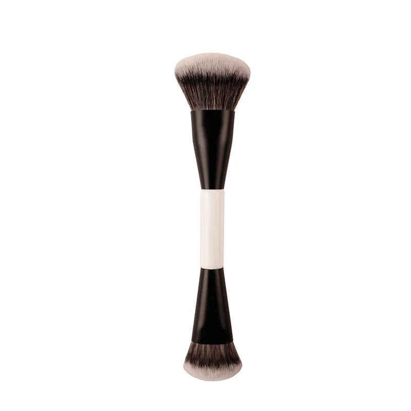 F4 Dual-Ended Foundation Face Brush Double-ended Powder Blush Contour and Eyeshadow Concealer Makeup Brushes Beauty World Shop