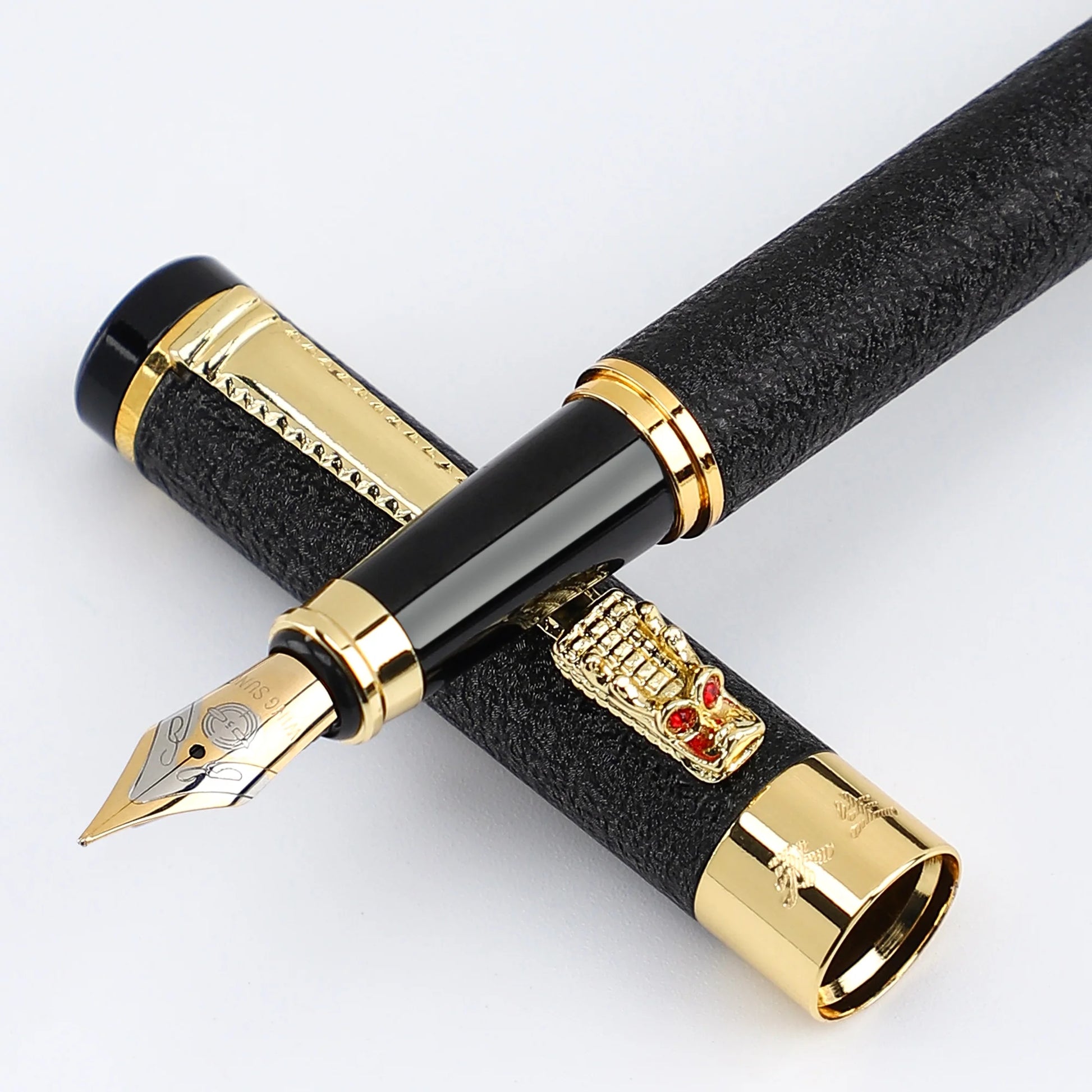 1 Pc Scrub Metal Pen, Lridium Tip Medium size 0.5mm, Office School Students for Men and Women Daily Writing Best Fountain Pen, Beauty World Shop