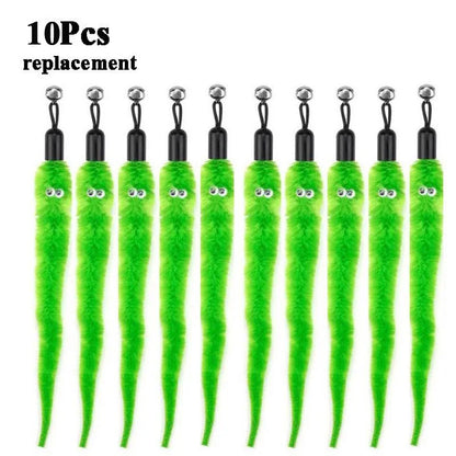 Replace Plush Cat Toy Accessories Worms Replacement Head Funny Cat Stick Pet Toys 5/10/6/11 Pcs Beauty World Shop