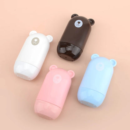 1 Cute Bear Shaped Roller Stamp, Study Notebook Typos Cover Graffiti Fashion Stamp, Personal Privacy Graffiti Daily Necessities Beauty World Shop