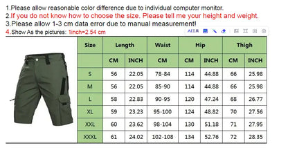 Camouflage Shorts Mens Summer Quick Drying Multiple Pockets Military Pants Outdoor Hiking Fishing Thin Shorts Male Jogger Beauty World Shop