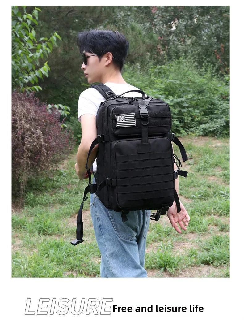 Adjustable Shoulder Straps Hiking Backpack Zipper Closure Travel Sports Camping Mountaineering Cycling Outdoor Unisex Foldable L Beauty World Shop