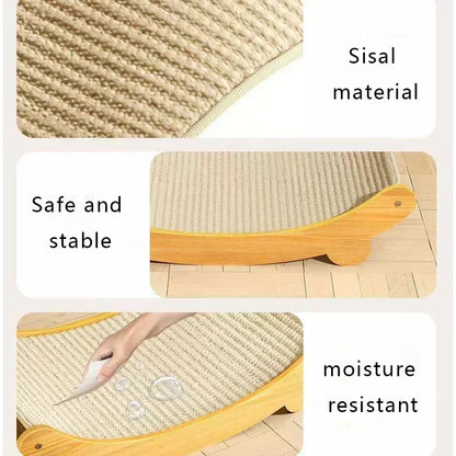 Wooden Cat Scratching Pads Multifuction Cats Sleeping Bed Detachable Wear-resistant Cat Scratch Board Kitten Grinding Cats Toys Beauty World Shop