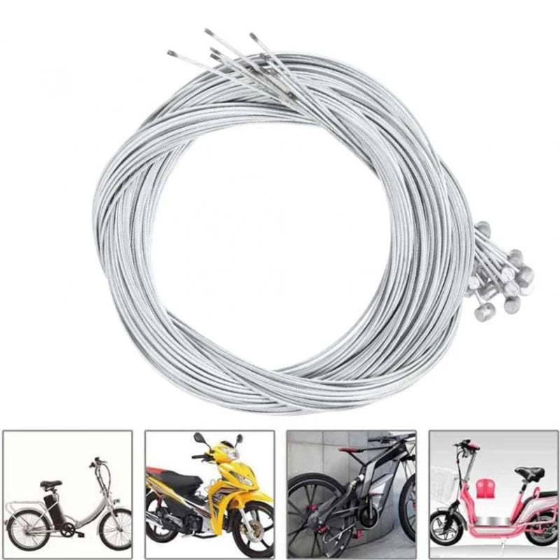 10/5/3/1PC 2M MTB Bicycle Brake Line Bicycle Speed Line Fixed Gear Shifter Gear Brake Cable Set Core Inner Wire MTB Road Bike Beauty World Shop