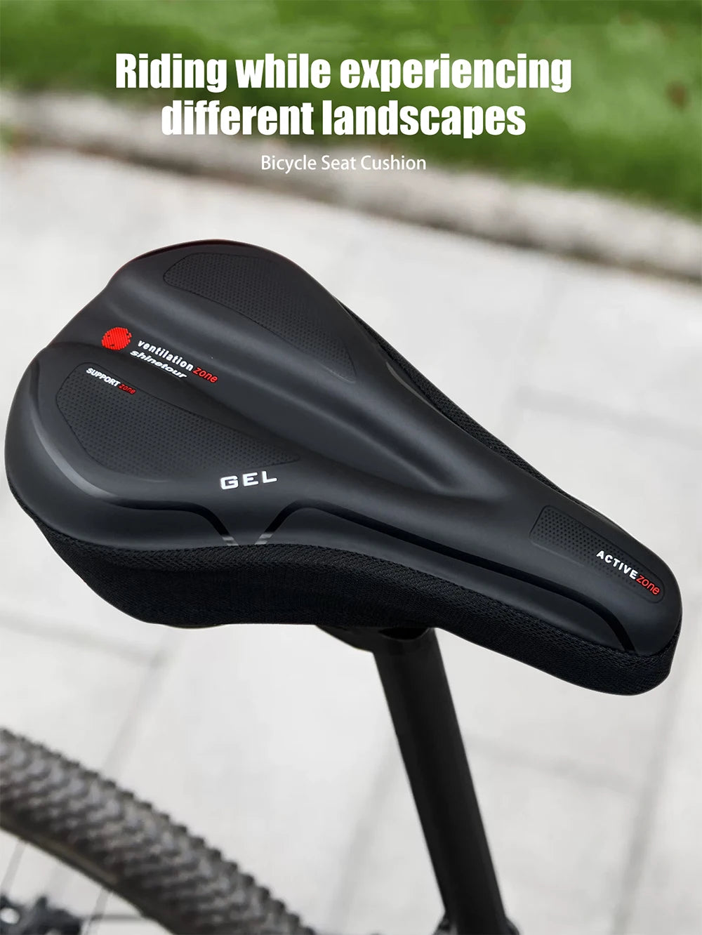 Waterproof Road Bike Saddle Cushion Comfortable MTB Bicycle Seat Cover Breathable Mountain Bike Cycling Seat Cover Beauty World Shop