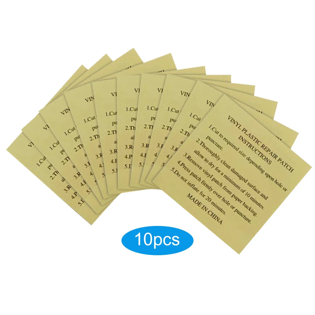 10-100pc Swimming Pool PVC Repair Patch Waterproof Swimming Ring Repair Kit Inflatable Boat Repair Patch Swimming Pool Accessory Beauty World Shop