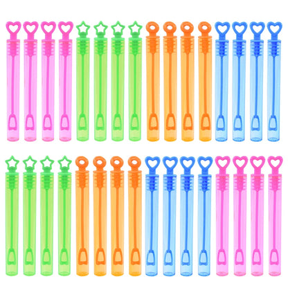 10-50pcs Colorful Bubble Soap Bottle Heart Wand Empty Tube Kids Birthday Party Favors Pinata Filler Toys Wedding Gifts for Guest Beauty World Shop