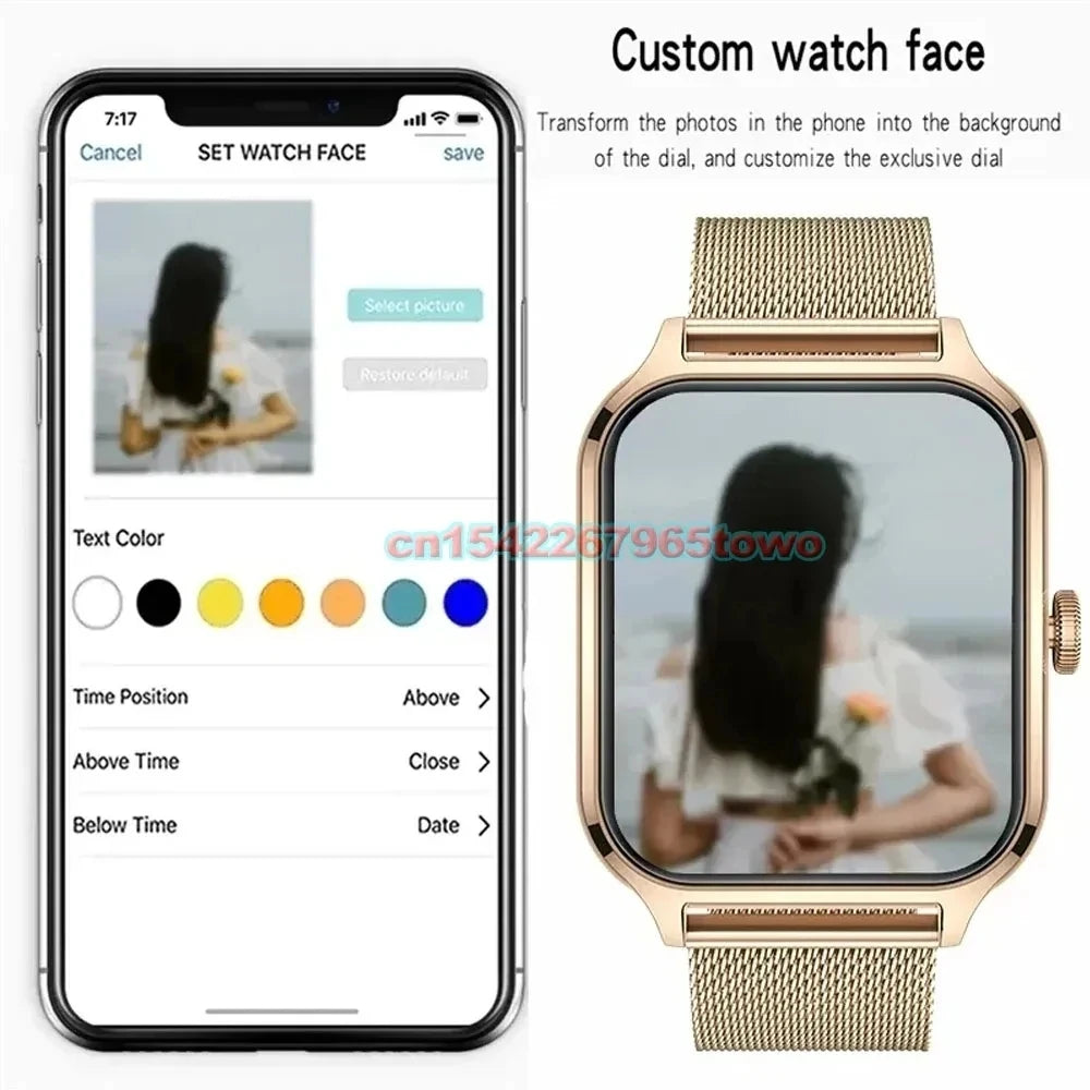 Smart Watch For Android IOS Watches 1.83inch HD Display Bluetooth Call Message Alert Music Sports Mode Smartwatch Men Women Gift Beauty World Shop
