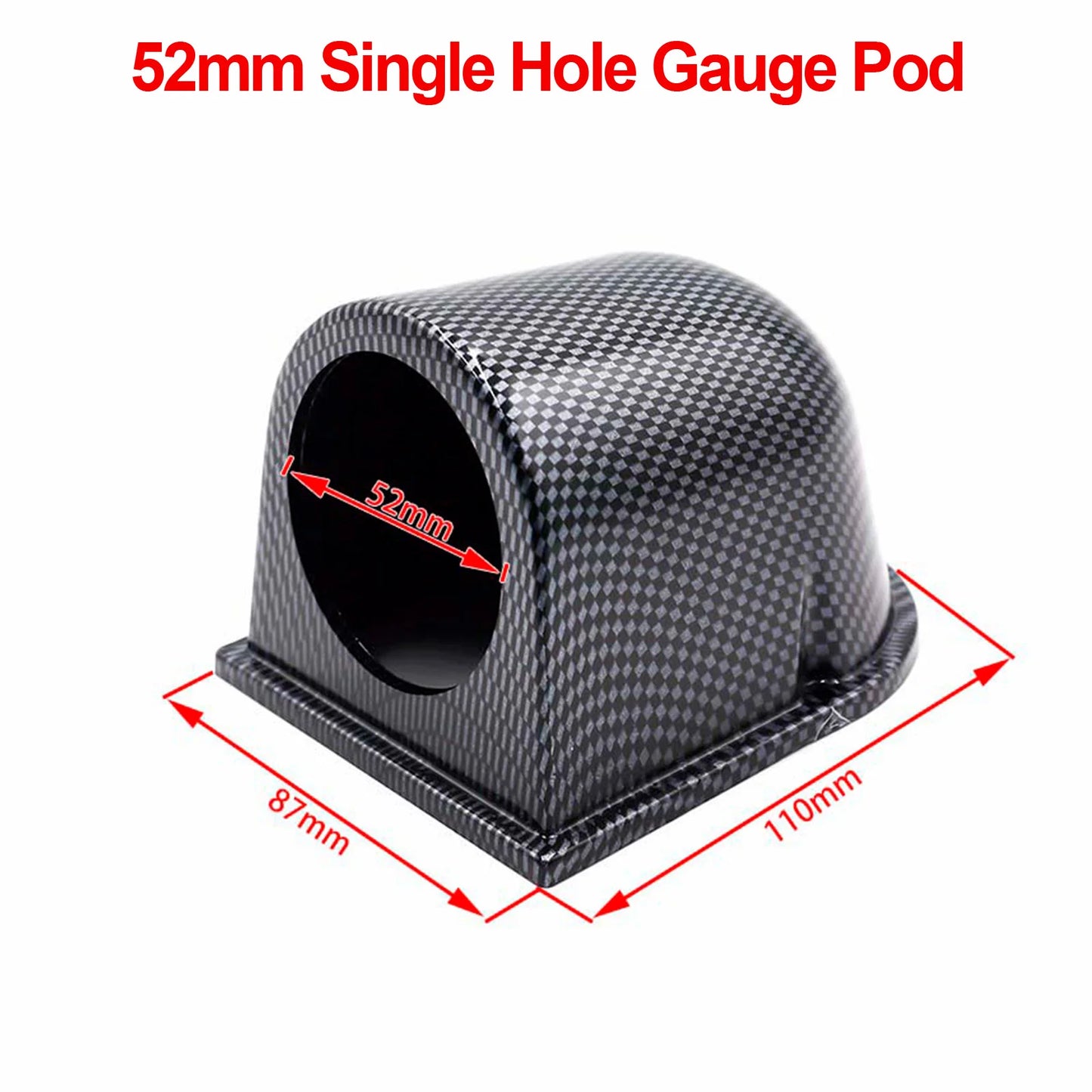 Universal 2INCH Car auto Gauge Holder 52mm manometer support Car Gauge Pod for Left Right Drive Car for 2 Inch 52mm Gauges Beauty World Shop