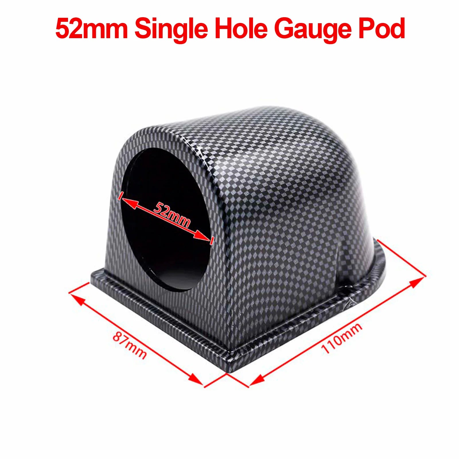 Universal 2INCH Car auto Gauge Holder 52mm manometer support Car Gauge Pod for Left Right Drive Car for 2 Inch 52mm Gauges Beauty World Shop