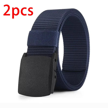 Men's Belt Outdoor Casual Canvas Belt Metal Free Training Nylon Tactical Belt With Pants Jeans Belt Sports Belts For Men Women Beauty World Shop