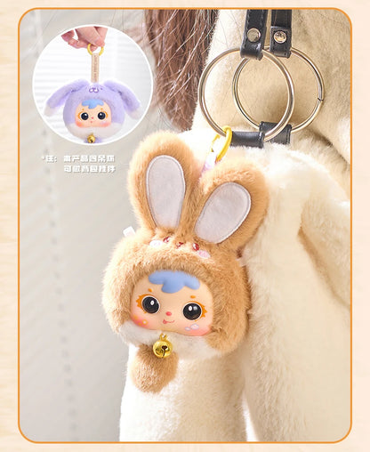 Samuel Mini Wealth Rabbit Blind Box Series Plush Toys Kawaii Backpack Doll Pendant Desktop Ornament Mystery Box Peripheral Gifts Beauty World Shop