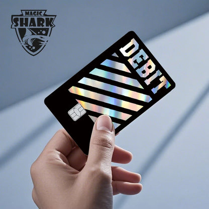Magic Shark Skull Panda Hunter Broke Blue Eyes Dragon Laser Holographic Sticker Cover Film Skin for Credit Bank Debit Card Beauty World Shop