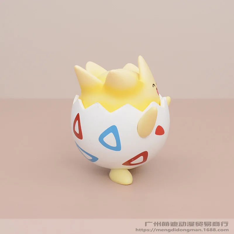 Kawaii Pokemon Happy Togepi Anime Figure Car Desktop Ornament Cute Model Doll Boys And Girls Toys Surprise Gift Collectible Beauty World Shop