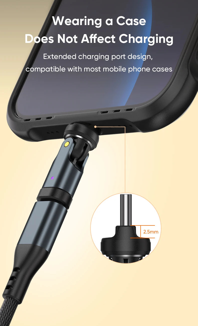 AUFU PD240W USB C to Type C OTG Adapter 540 Rotation 5A Fast Charge Cable Converter for iPhone 16 MacBook Samsung Xiaomi Laptop Beauty World Shop