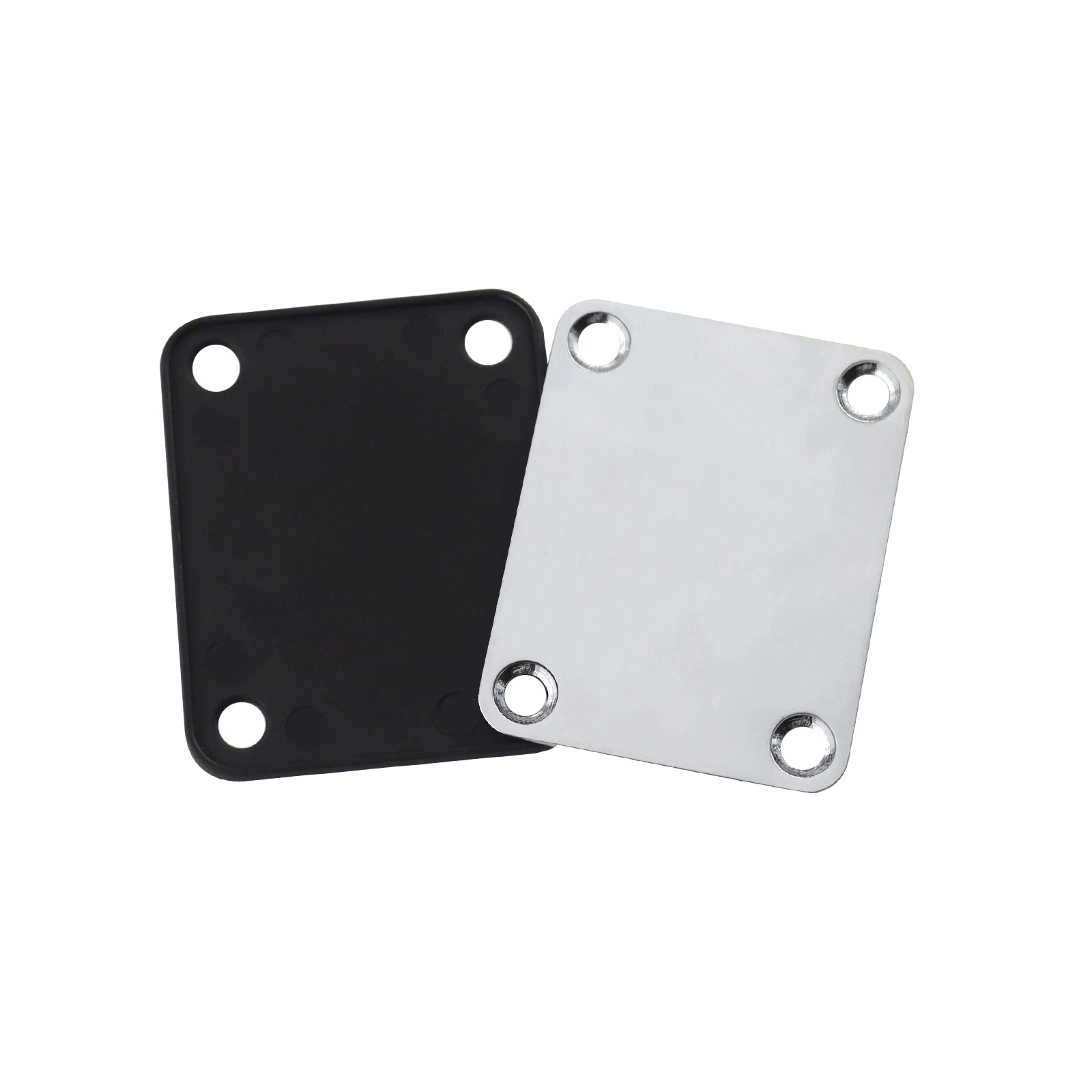 1Set  Bass Guitar Neck Plate,Electric Guitar Neck Joint Connecting Strengthen Plate with Plastic Back Plate & Mounting Screws Beauty World Shop