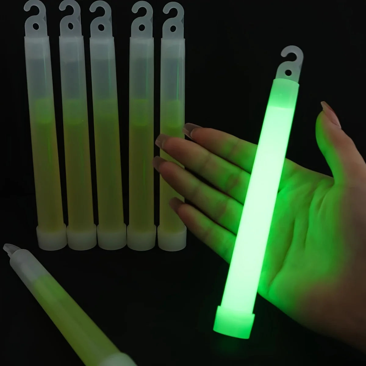 6inch Green Glow Sticks - Super Bright 12-Hour Long-Lasting Camping & Emergency Party Glow Sticks Beauty World Shop