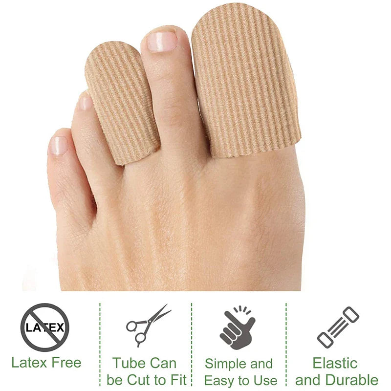 Fabric Toe Separator Finger Protector Applicator Corn Callus Remover Bunion Corrector Pedicure Tools Pain Relief Tube Foot Care Beauty Trend Shop