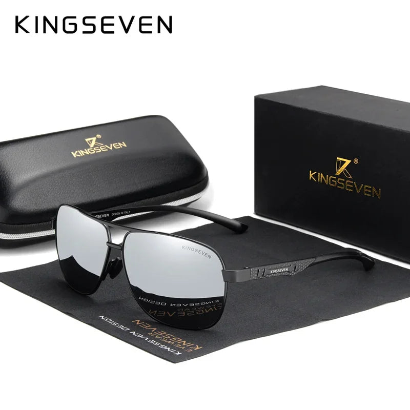 KINGSEVEN Polarized Aluminum Sunglasses Men UV400 HD Lens Pilot Eye Protection Photochromic Glasses Women Night Vision Eyewear Beauty World Shop