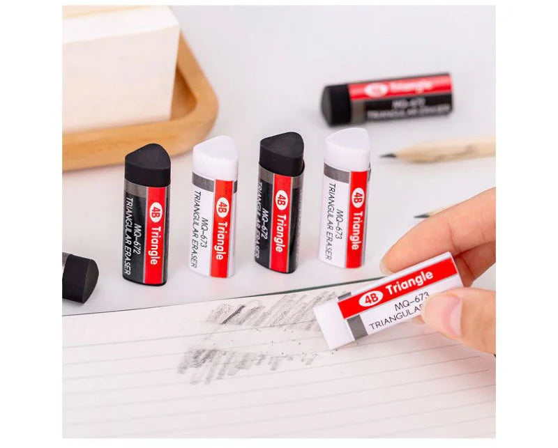 2-8-32 pcs Lytwtw's Stationery 4B Triangle Novelty Erasers Rubber Kawaii School Office Supplies Creative Eraser Beauty World Shop