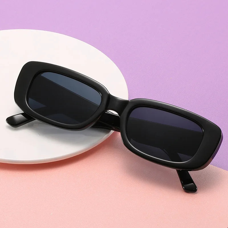 Retro Small Square Sunglasses Men and Women Trendy European and American Fashion Street Shot Sunglasses UV Proof Glasses Beauty World Shop