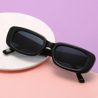 Retro Small Square Sunglasses Men and Women Trendy European and American Fashion Street Shot Sunglasses UV Proof Glasses Beauty World Shop
