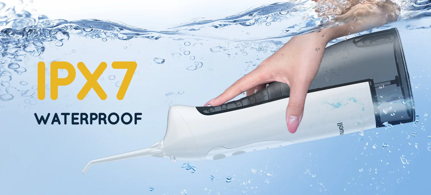 D52 Portable Cordless Water Flosser USB Rechargeable Water Jet Floss Tooth Pick 6 Jet Tip 300ml 3 Modes Teeth Clean for Travel Beauty World Shop