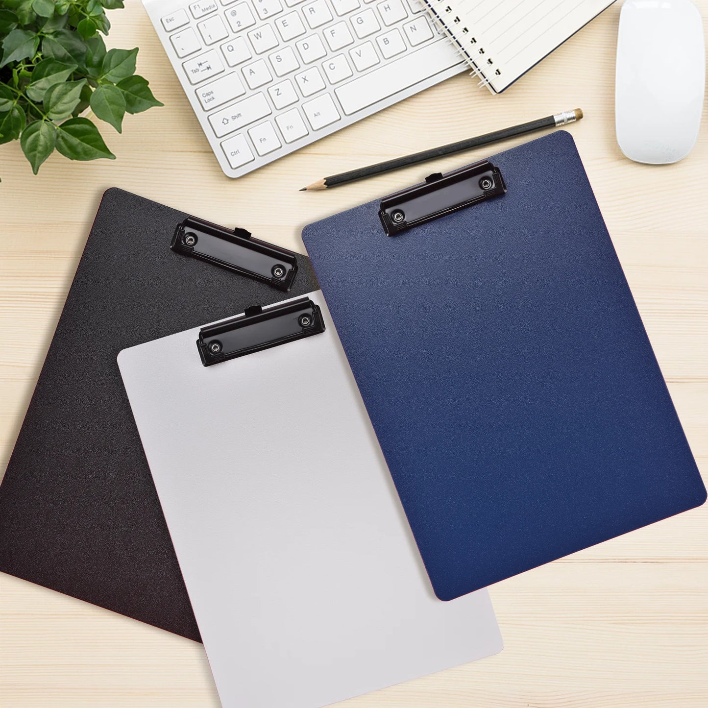 A4 File Folder Clipboard Writing Pad Memo Clip Board Clips Test Paper Storage Organizer School Supplies Office Stationary Beauty World Shop