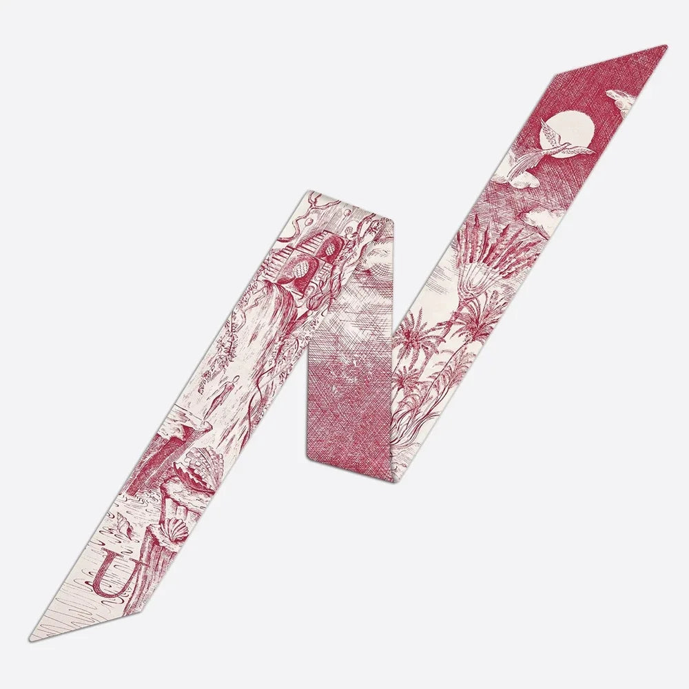 26 Letters Tarot Constellation Bag Scarf Twill Silk Scarves Women New Neckerchief Hair Headbands Beauty World Shop