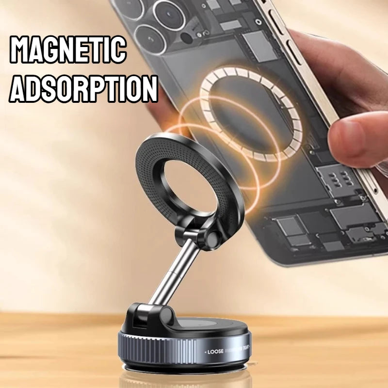 MagSafe Car Phone Mount, Ultra-Stable Magnetic Holder, 360° Rotation for IPhone Android Sleek Minimalist Dashboard Stand Beauty World Shop