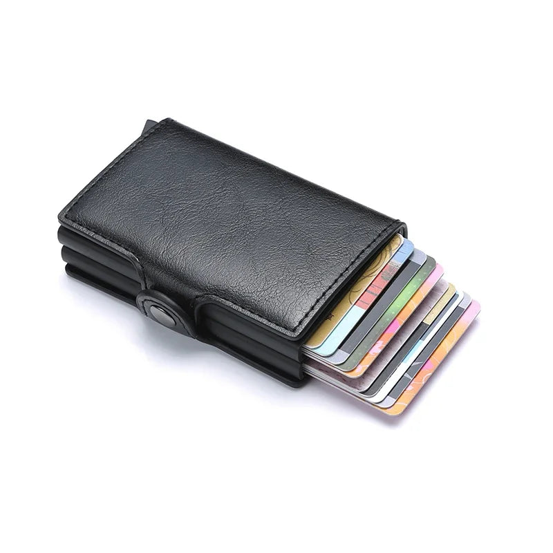 Anti Rfid Carbon Fiber Credit Card Holder Mens 14 Bank Cardholder Case Wallet Metal Minimalist Wallet Money Bag Male Purses Beauty World Shop