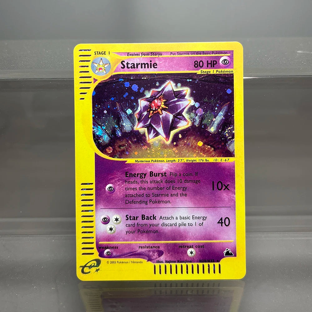 PKM Cards Charizard Steelix Celebi Single Foil Cards Magneton Gengar Classic Game Collection Cards PTCG Proxy Cards Beauty World Shop