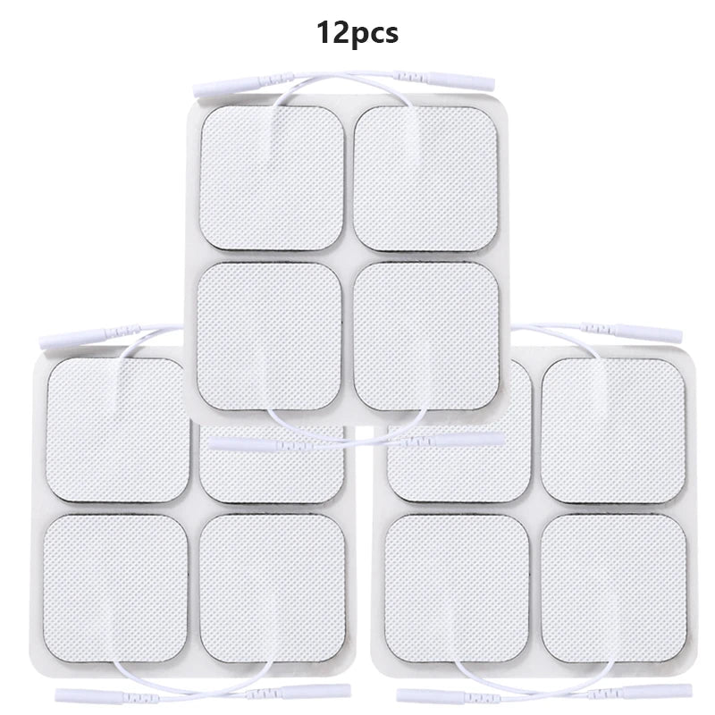 20/10-Pack 5x5cm Non-woven Electrode Pads Reusable for Muscle Stimulator TENS Acupuncture Digital Massage Machine Beauty World Shop