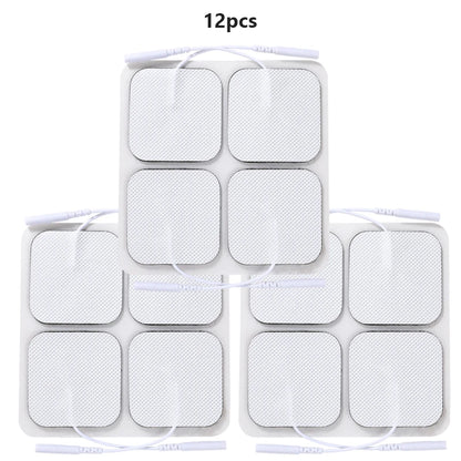 20/10-Pack 5x5cm Non-woven Electrode Pads Reusable for Muscle Stimulator TENS Acupuncture Digital Massage Machine Beauty World Shop