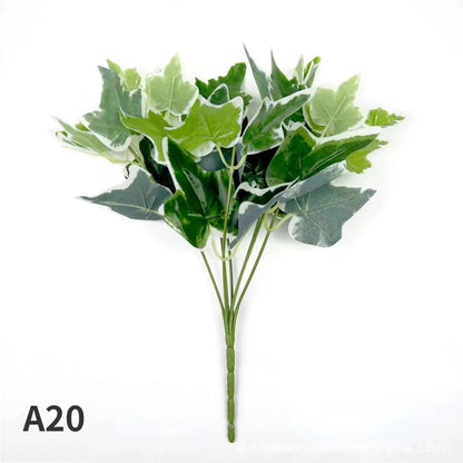 Artificial Plants Leaves Silk Tortoiseshell Leaf Dieffenbough Fake Small Fairy Taro Simulation Green Plant Living Room Decor Beauty World Shop