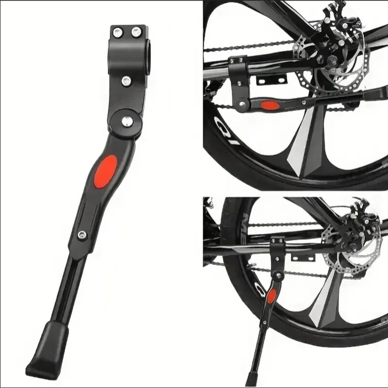 Aluminum Alloy Kickstand, Bicycle Rear Bracket Adjustable Length, MTB 26 Inch Bicycle Side Support Beauty World Shop