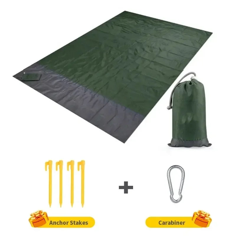 Beach Blanket Sandproof 200 X 210cm Waterproof Beach Mat Lightweight Picnic Blanket For Travel Hiking Sports Beauty World Shop